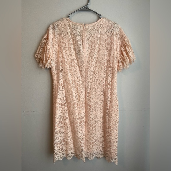NWT peach lace dress sleeveless size 4 - Picture 2 of 4